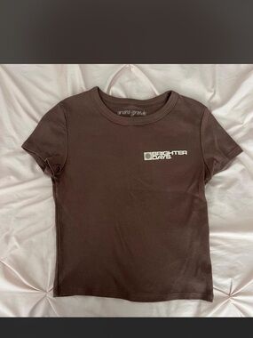 Ariana Grande Brighter Days Brown Baby Tee